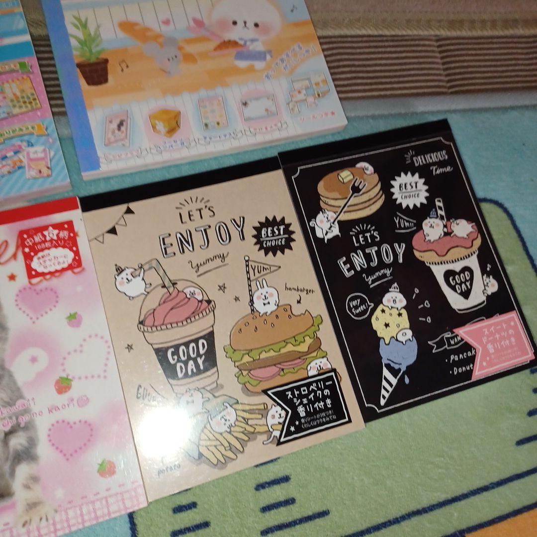 平成レトロかわいい動物とスイーツのメモ帳セット