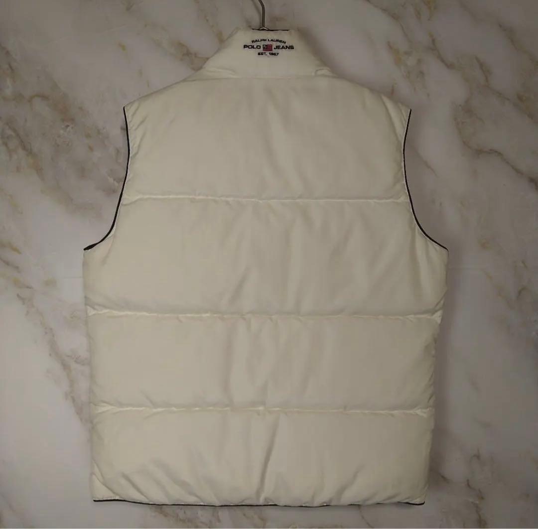 ダウンベスト白