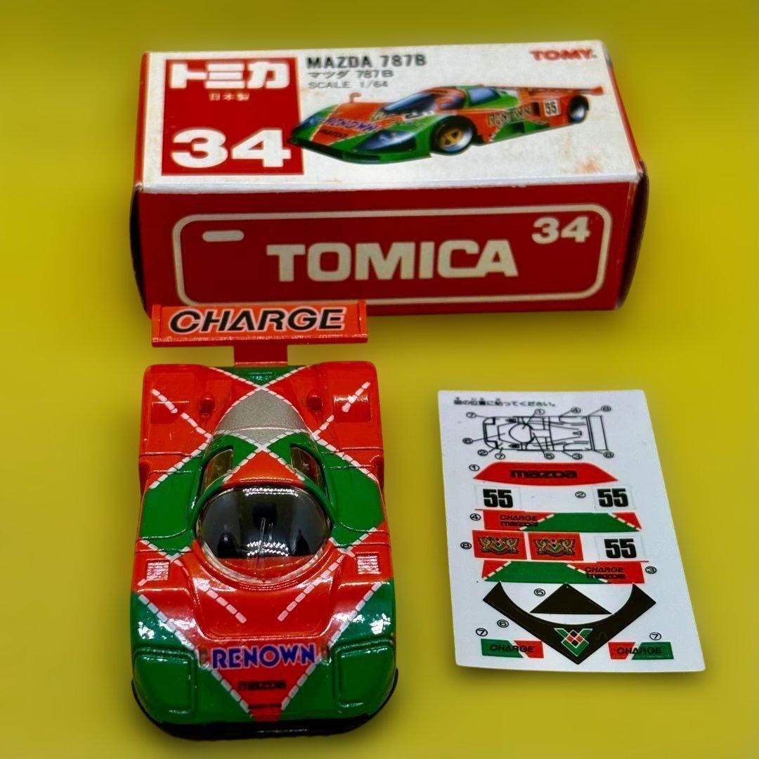 日本製☆トミカ 赤箱 34 マツダ 787B　未使用品