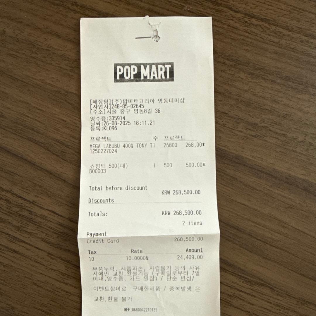 レア　ポップマート ラブブ x One Piece 400% CHOPPER