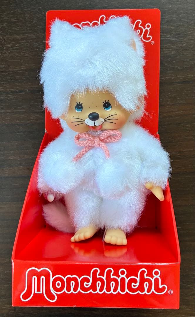 Animal Monchhichi White Cat モンチッチ　海外限定