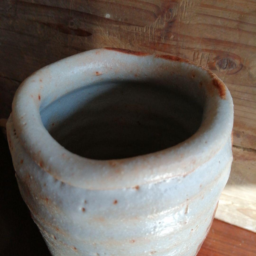 美濃焼　鈴木五郎　志野花入　26cm