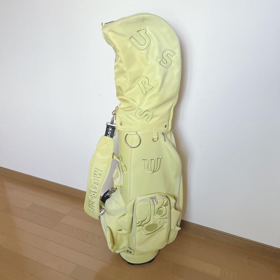 K291 M.U SPORTS 可愛い！イエローキャディバッグ