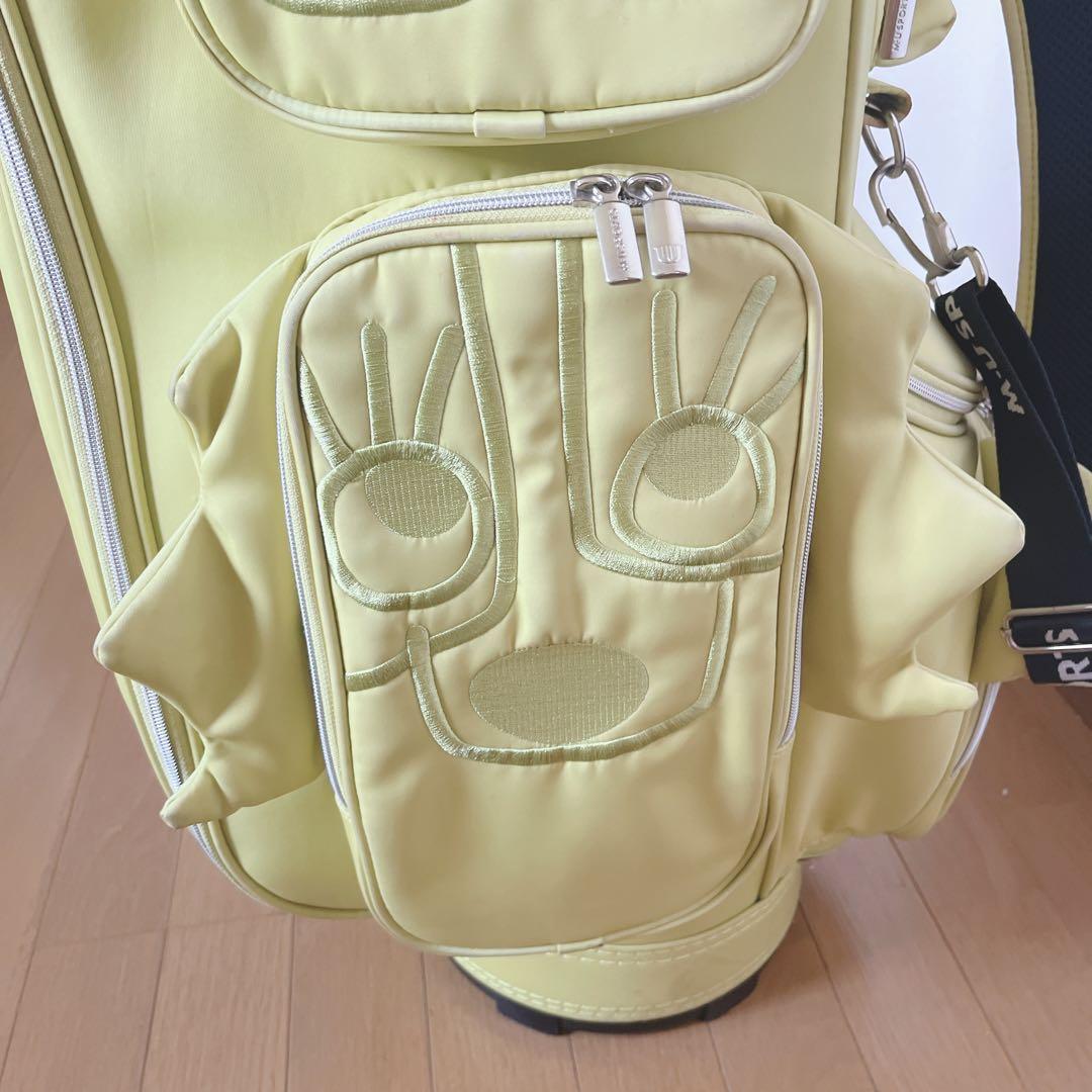 K291 M.U SPORTS 可愛い！イエローキャディバッグ