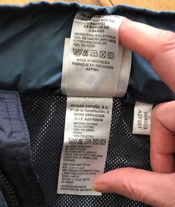 adidas ジダン サイン入りパーカー