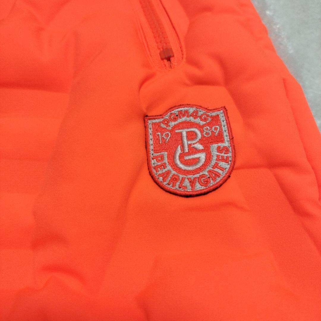 PEARLY GATES極暖ダウン素材 オレンジ キルティングスカート００