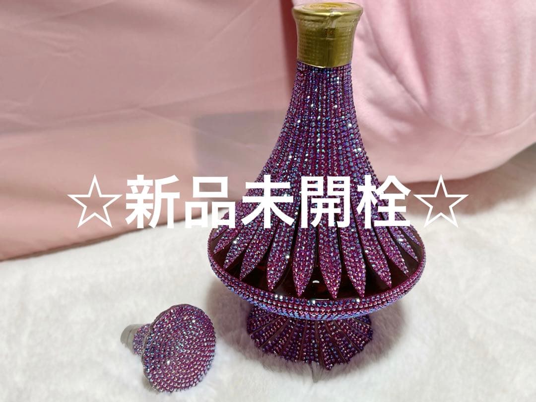 クリスタルデキャンタ トラディション スタイル ブランデー パープル