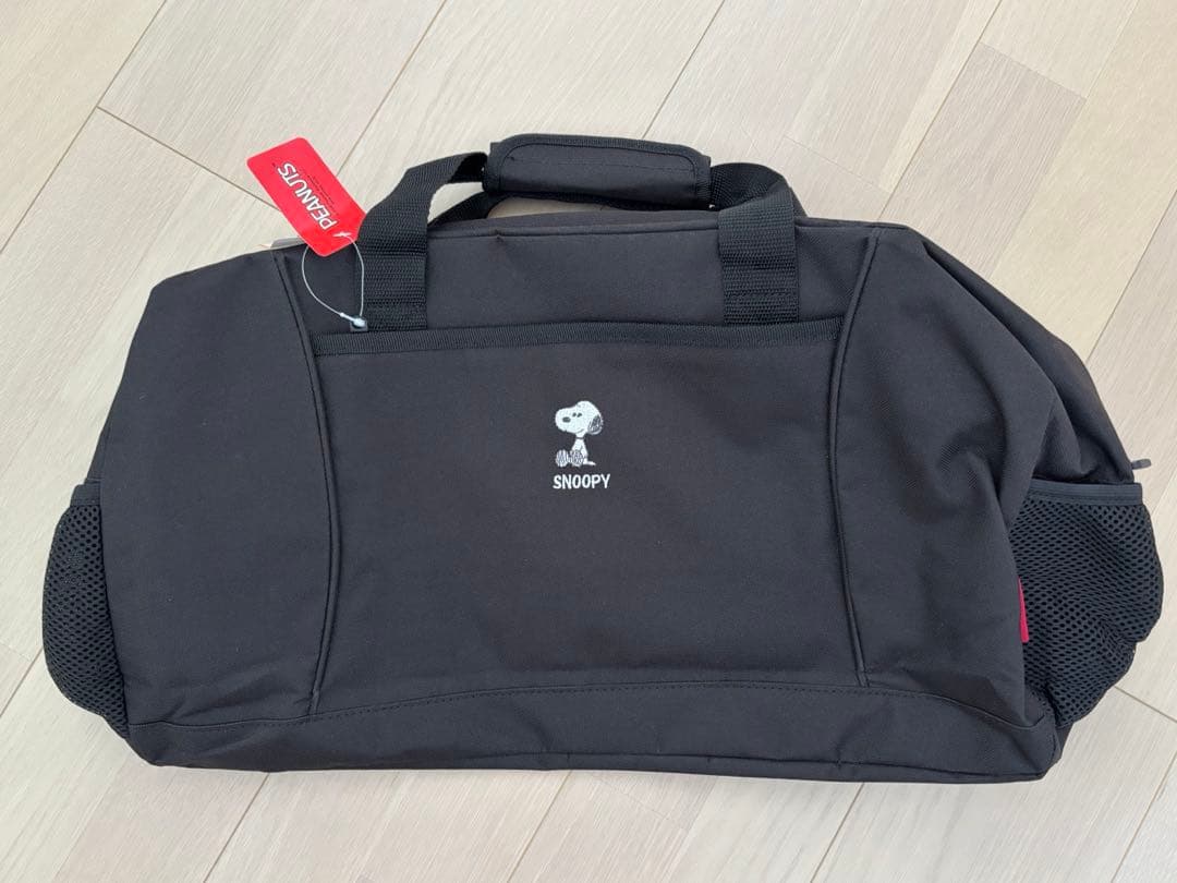 PEANUTS スヌーピー ボストンバッグ ブラック　かばん