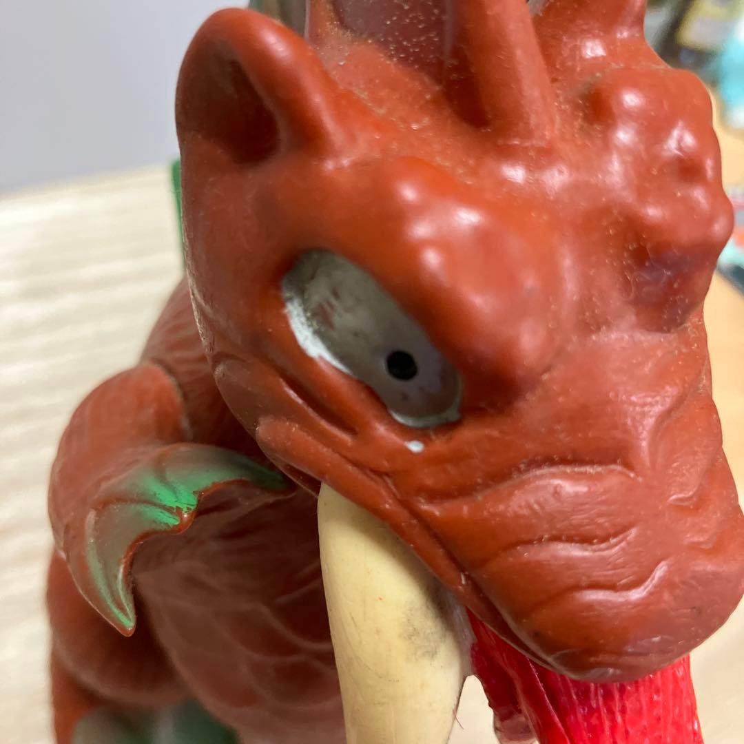 E-壁 ブルマァク 当時物 怪獣ベロベロ ソフビ マエタケ NTV 刻印あり