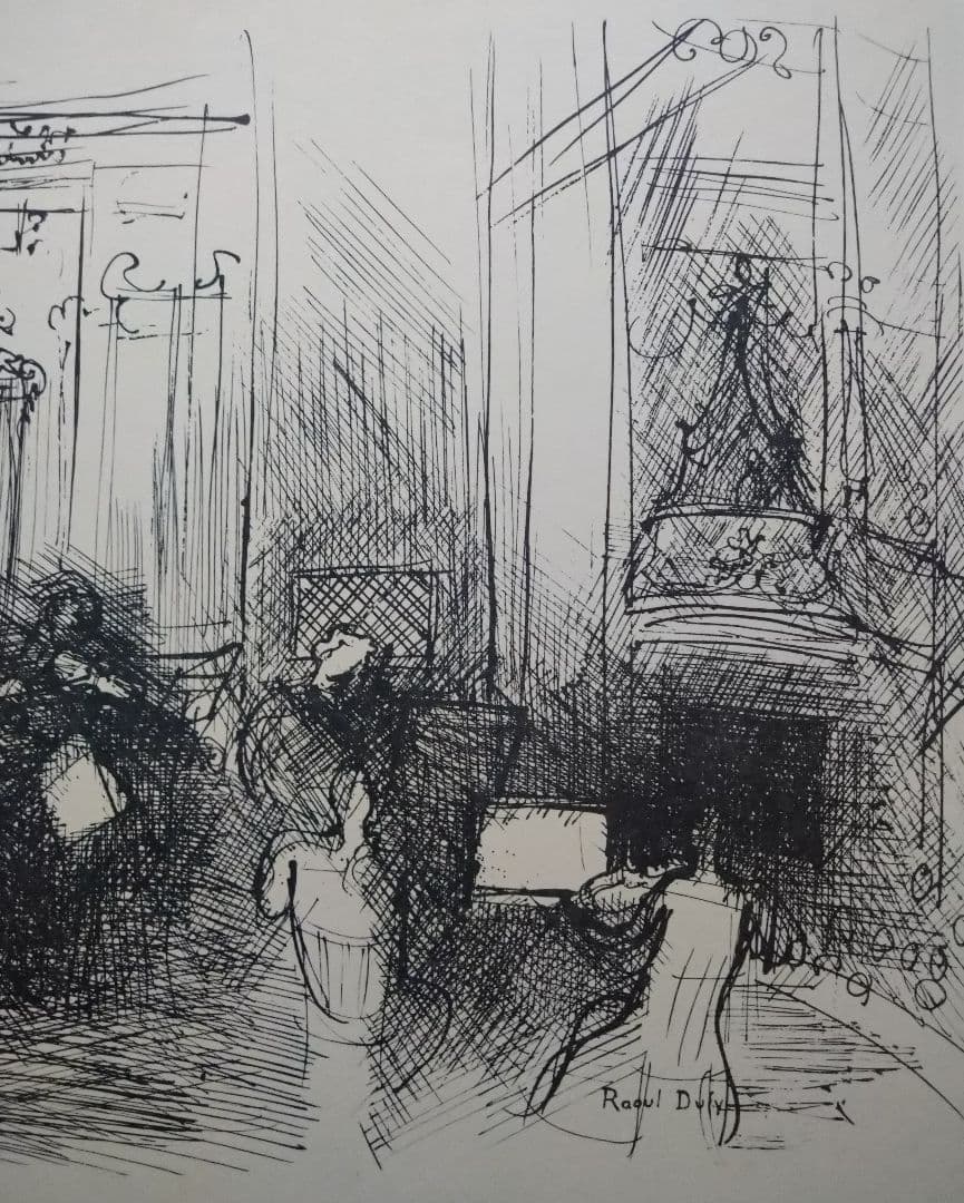 bbラウル・デュフィのデッサン　リトグラフ　本物保証