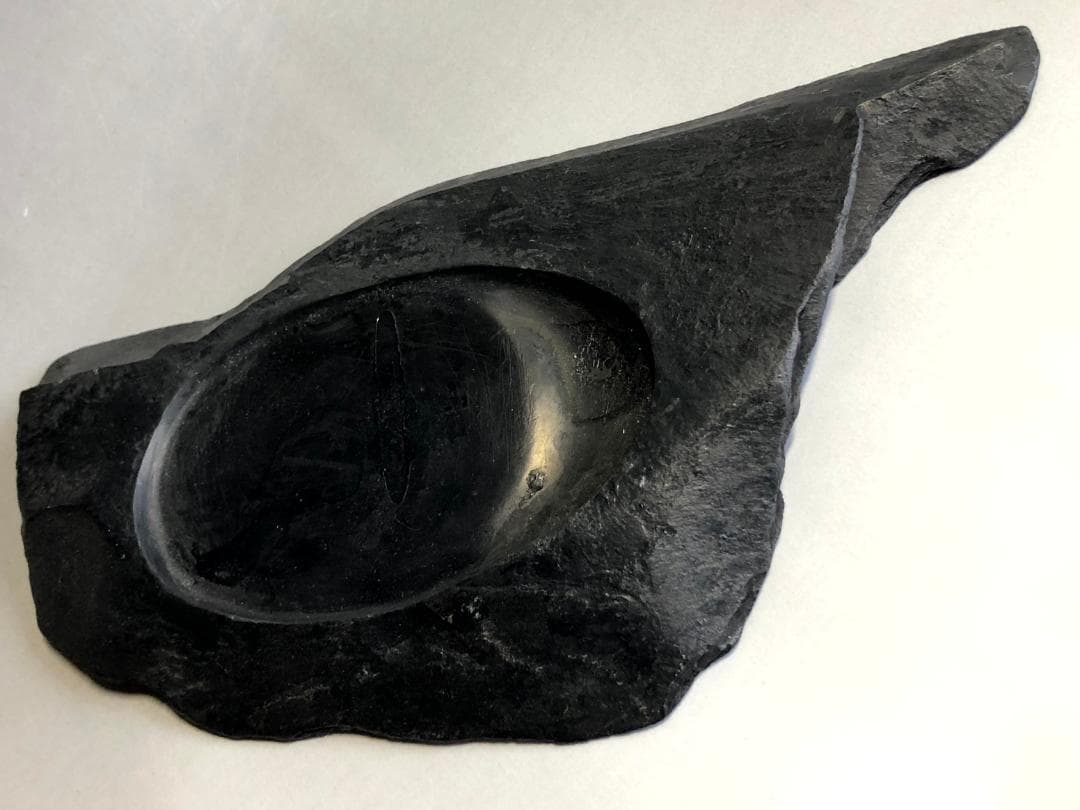 硯■天然石硯（自然形）高級天然石材 書道道具 古美術 時代物 骨董品■