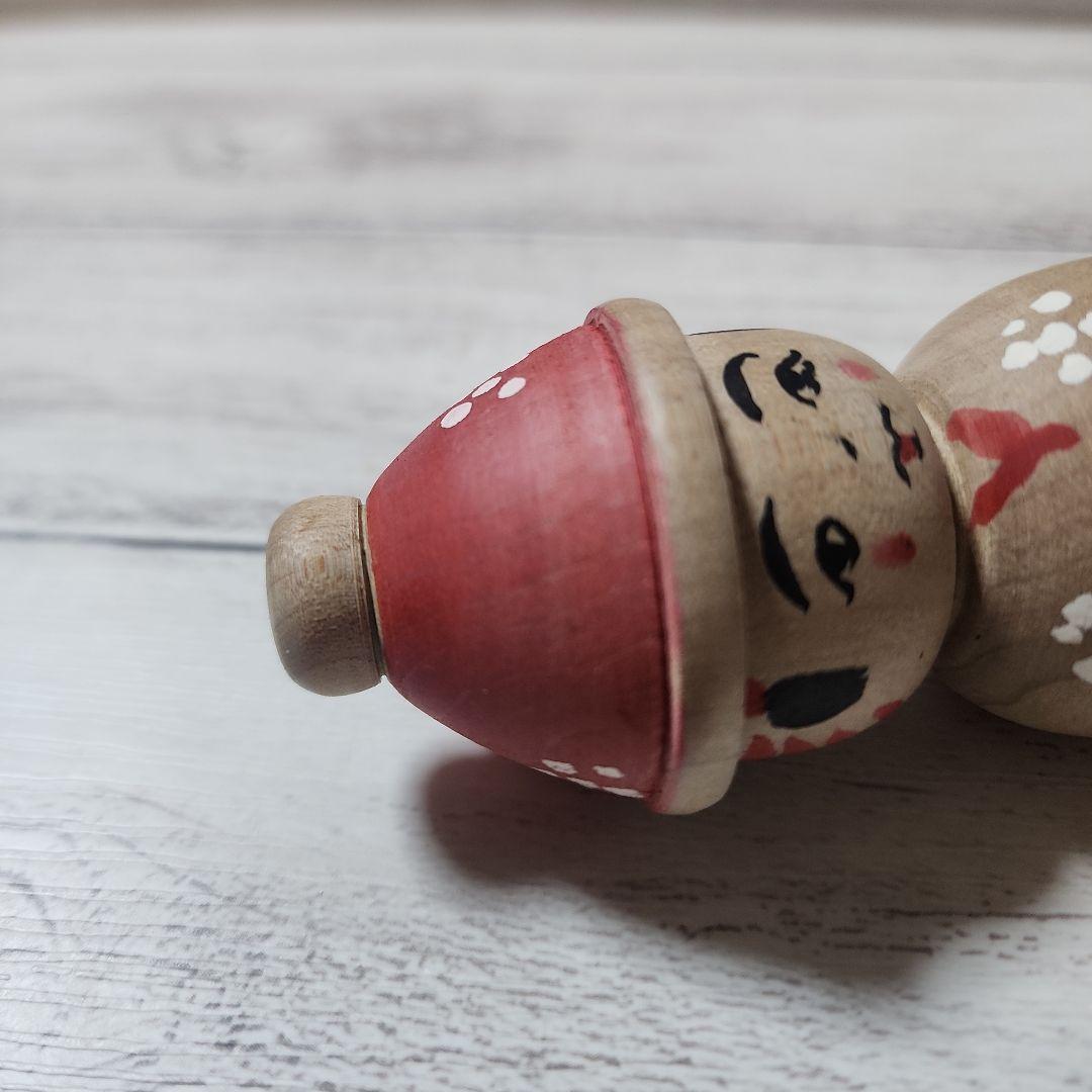 期間限定値下げ　こけし　帽子こけし　阿保金光　高さ約11cm