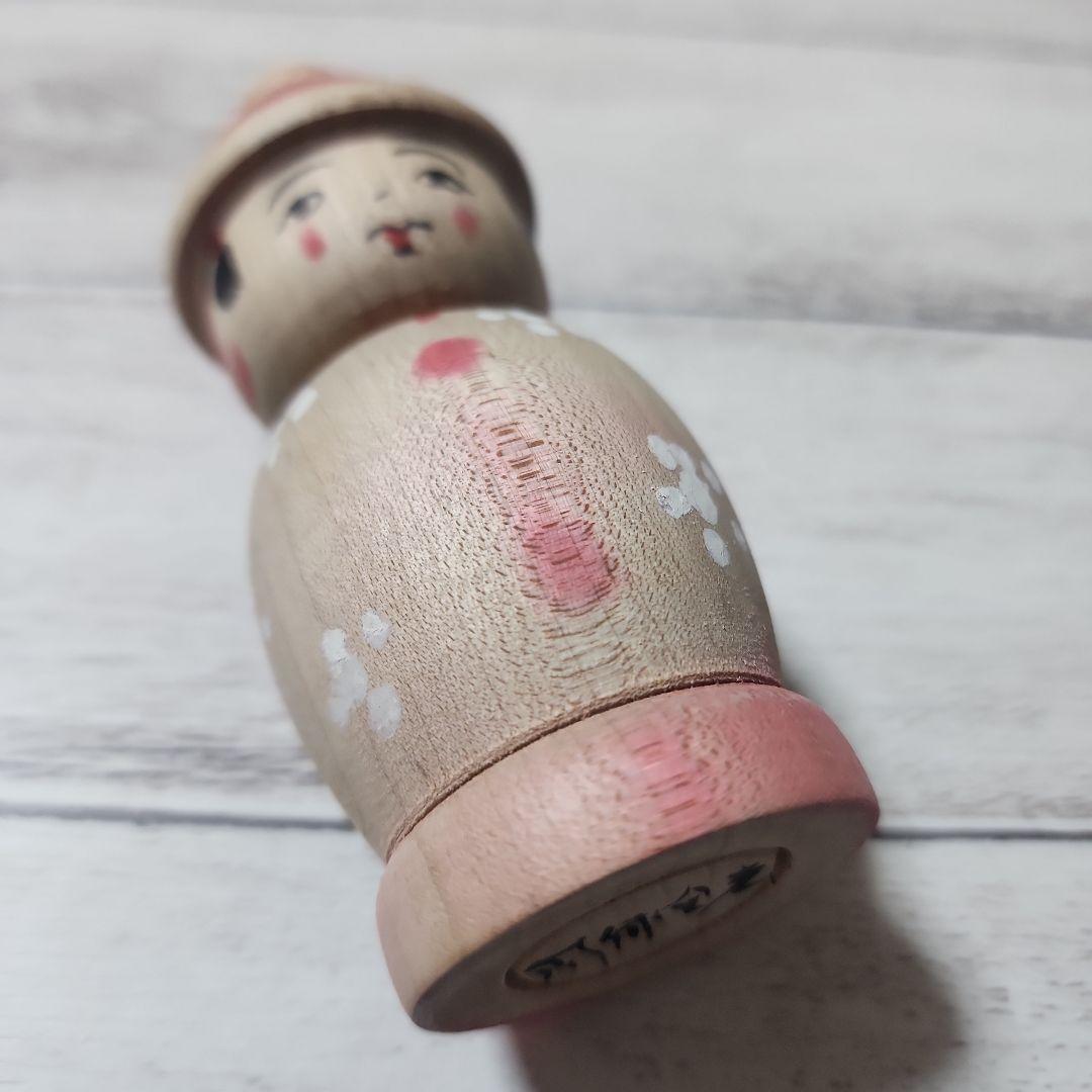 期間限定値下げ　こけし　帽子こけし　阿保金光　高さ約11cm