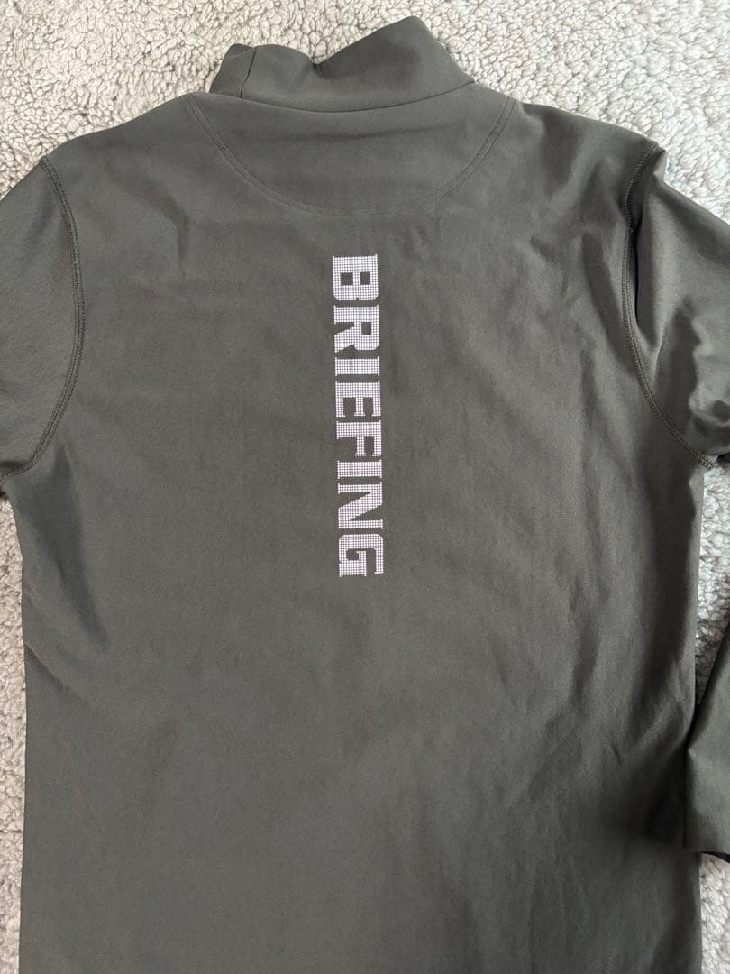 ★ BRIEFING ブリーフィング ゴルフ　ウォーム　モックネックシャツM