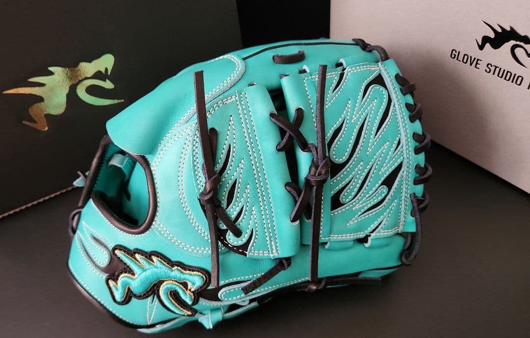 RYUプロモデル☆硬式投手用☆T BLUE×BLACK☆付属品完備☆龍☆台湾