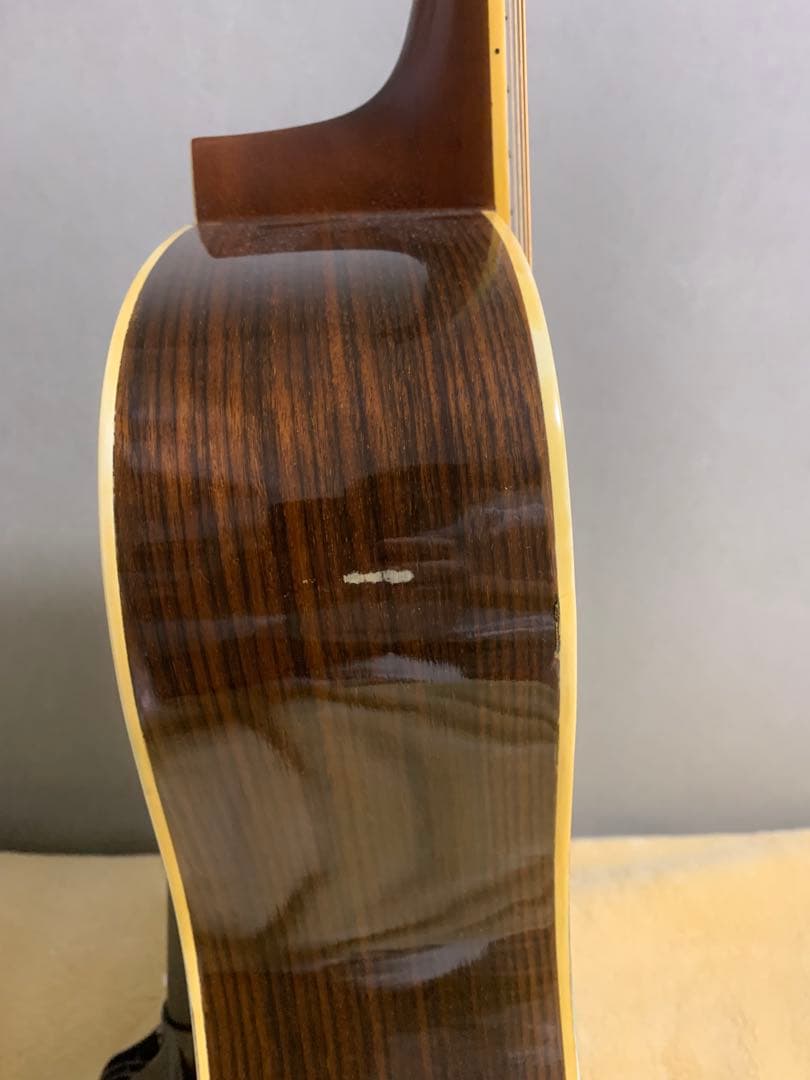 アコースティックギター Yamaki No.135 トップ単板 割れ修復あり