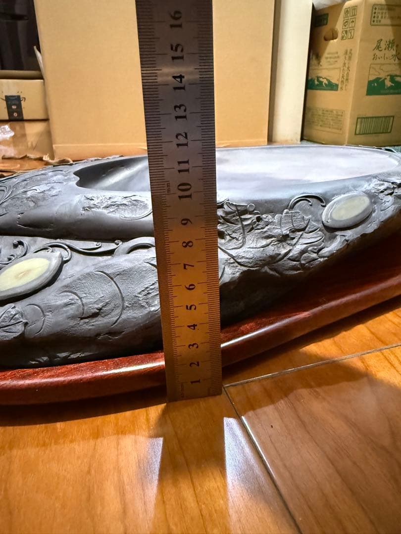 「硯眼 端渓硯 両面」