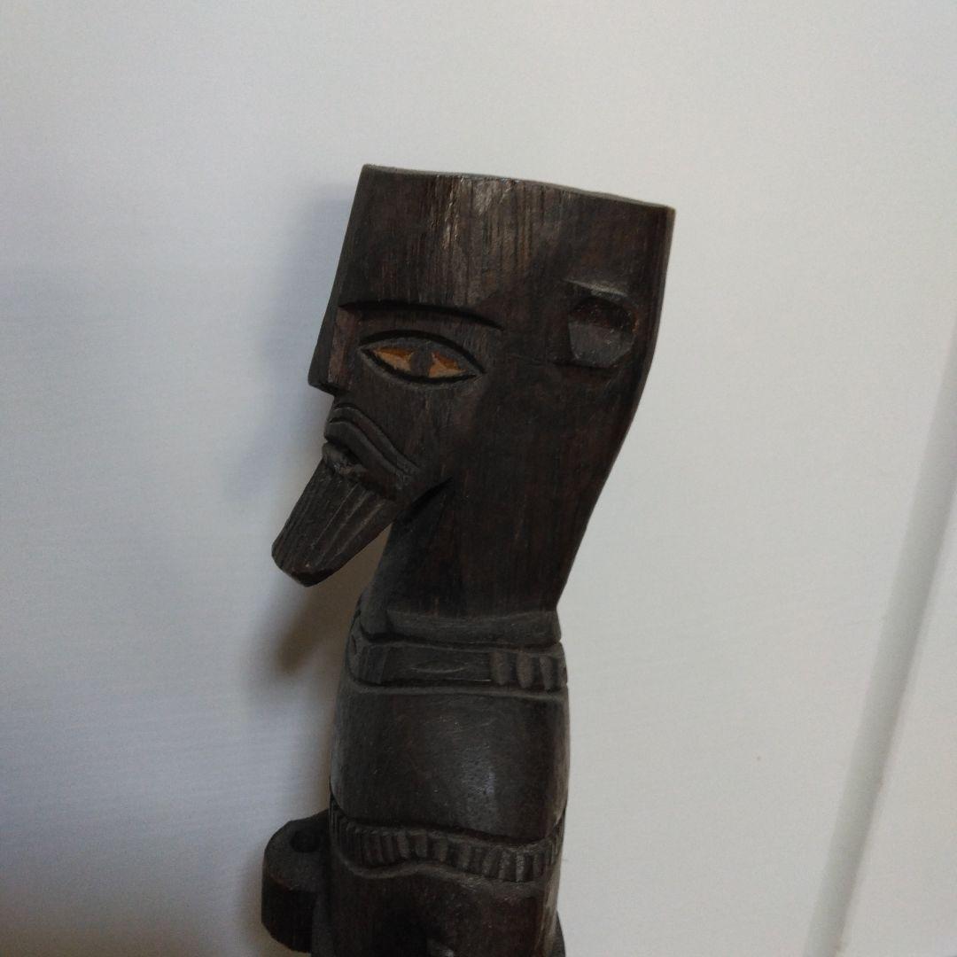 1380 人形　木彫り、人形、木