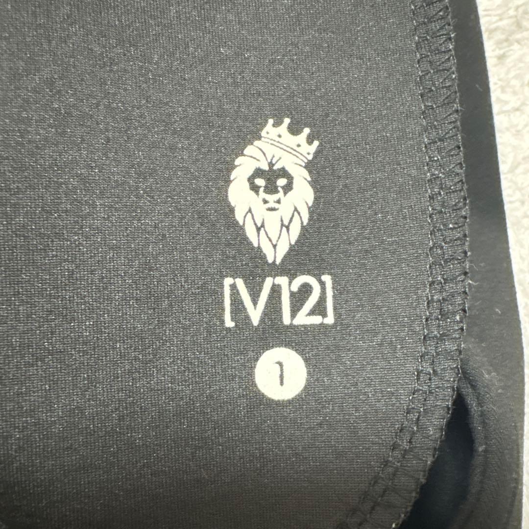 V12 ヴィ・トゥエルヴ ゴルフパンツ1(M) レディースゴルフウェア　黒