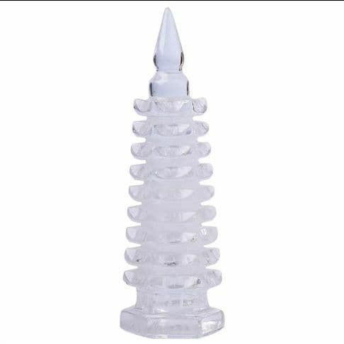 中国製品 天然水晶　伝統工芸品　九重塔