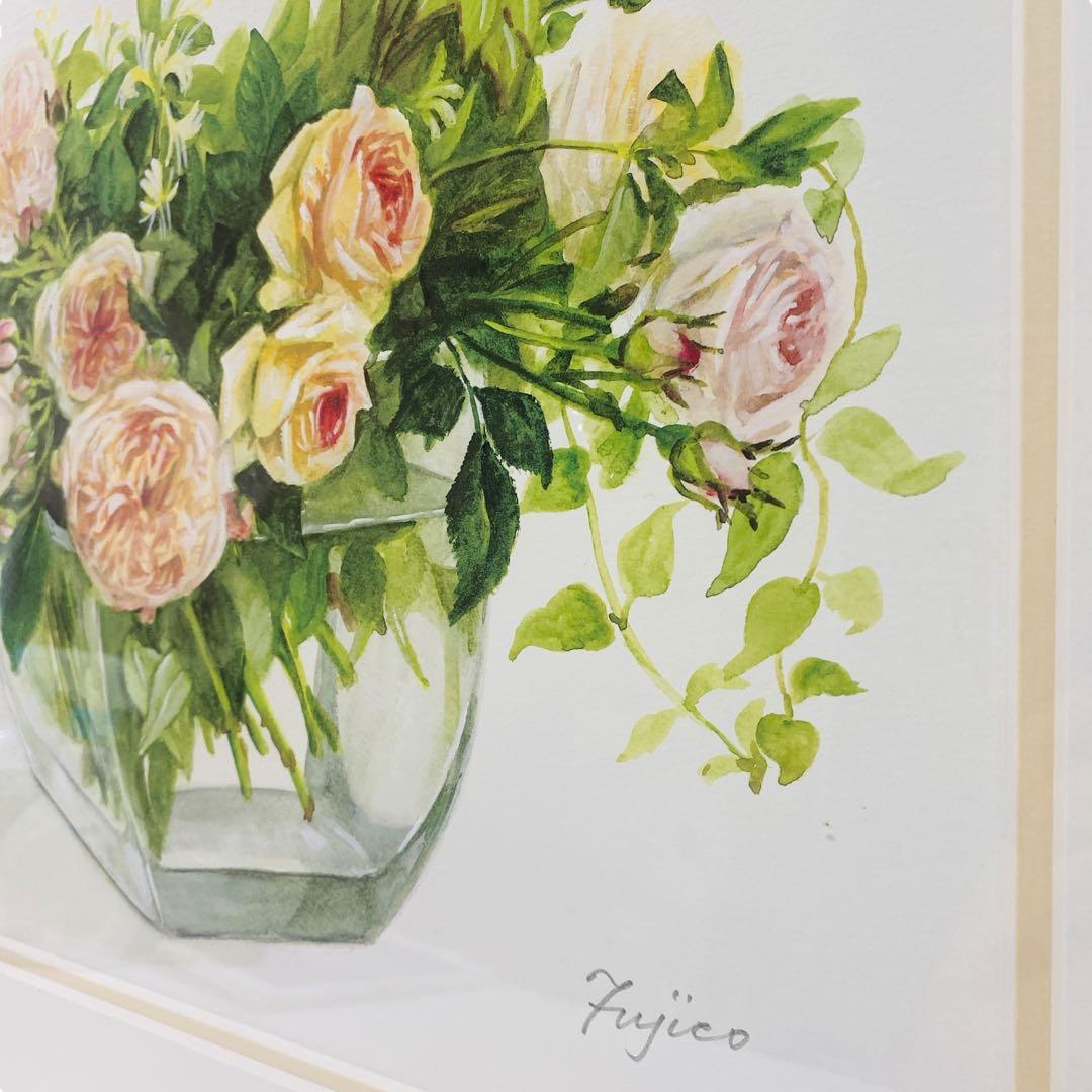 橋本 不二子 限定版画 額装 大判サイズ 直筆サイン・エディション有り