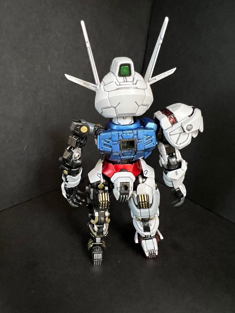 MGSD ガンダムエアリアル 塗装完成品+ウェポンディスプレイベースウエポン