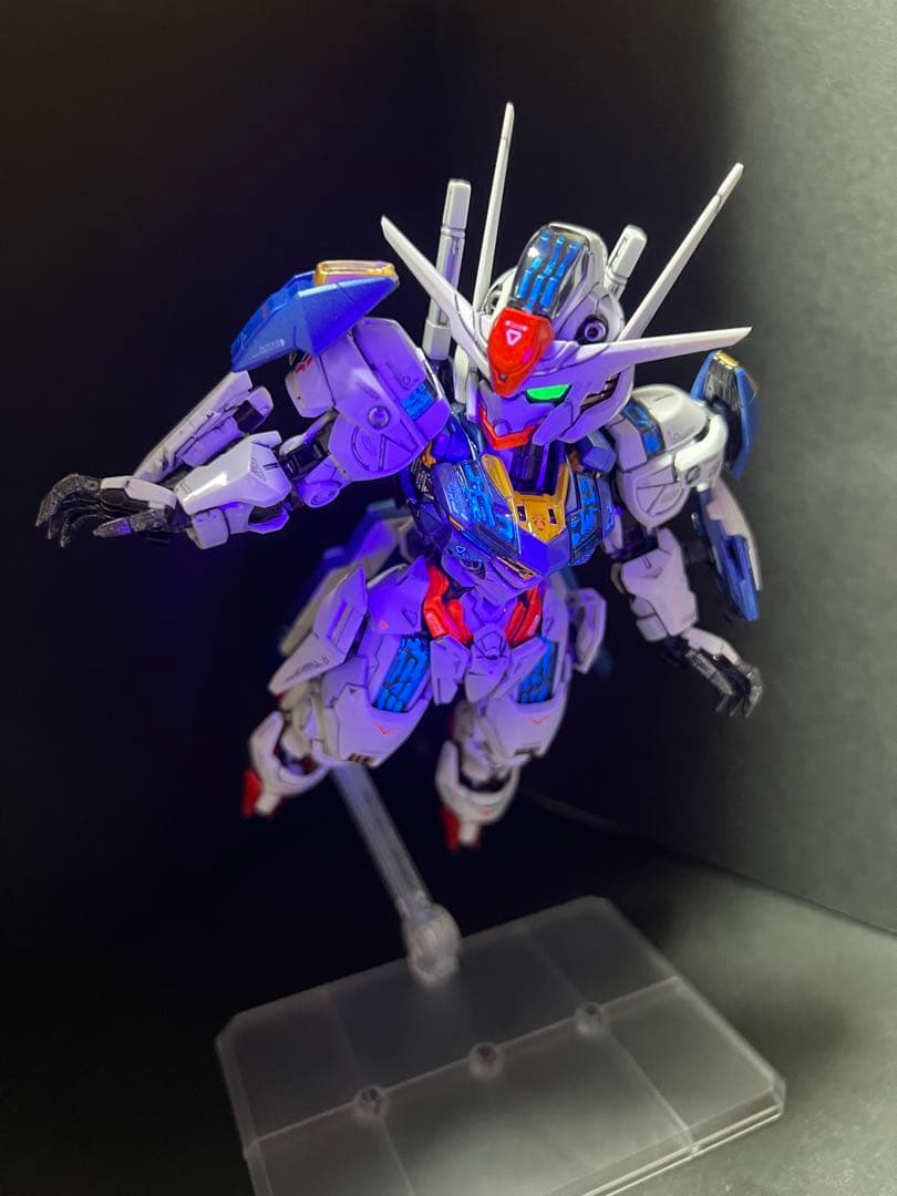 MGSD ガンダムエアリアル 塗装完成品+ウェポンディスプレイベースウエポン