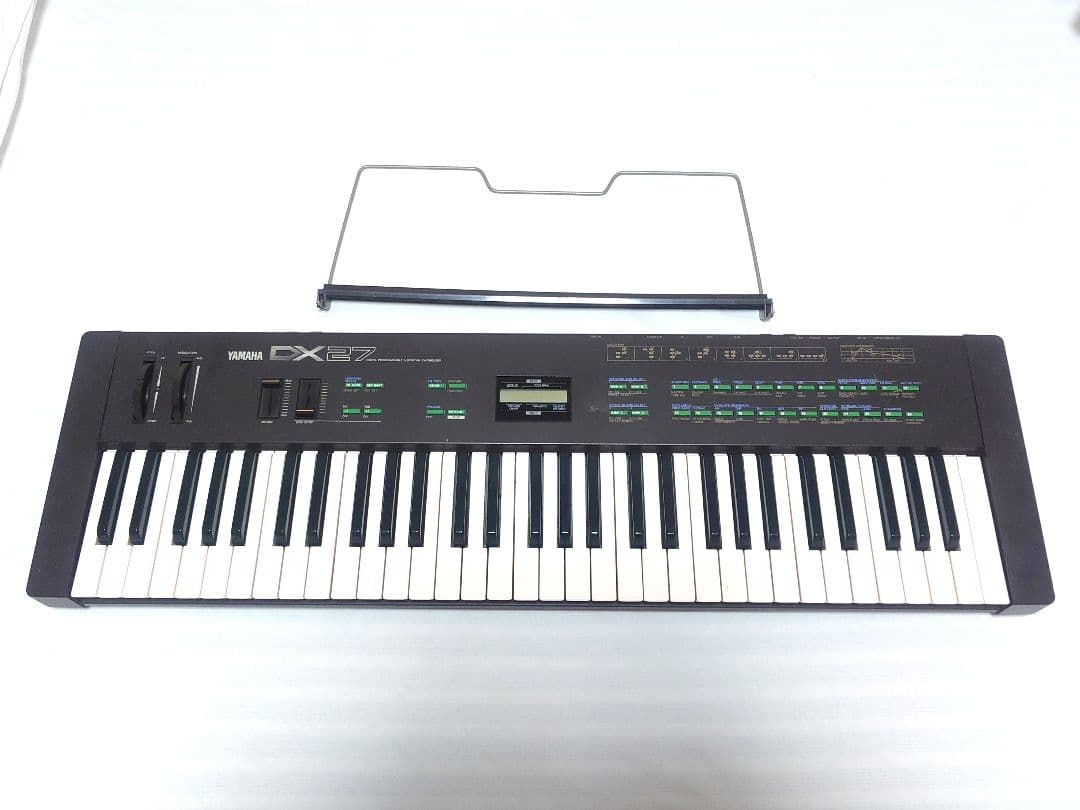 YAMAHA DX27 FM音源 61鍵 ヤマハ シンセ 80年代 出音難あり