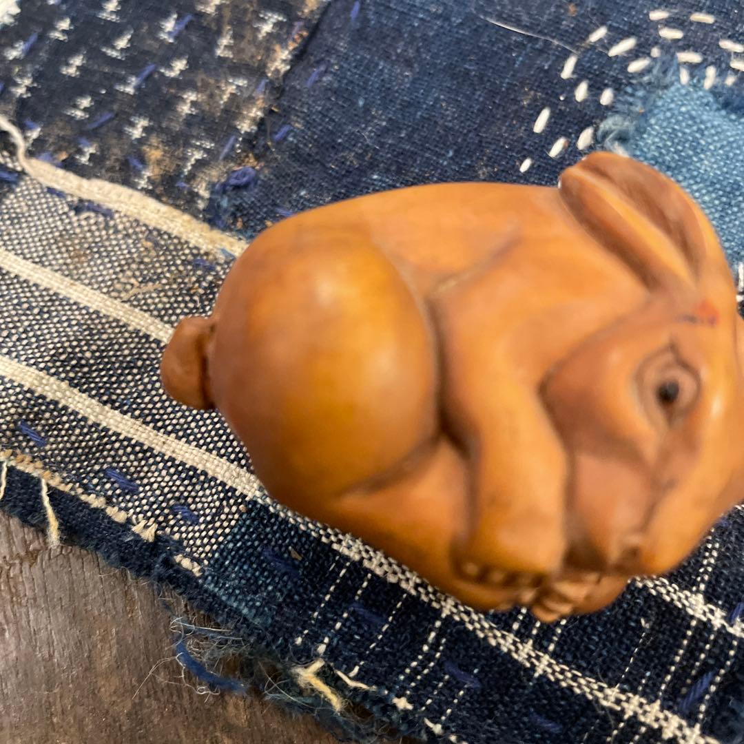 根付け、アンティーク、3点