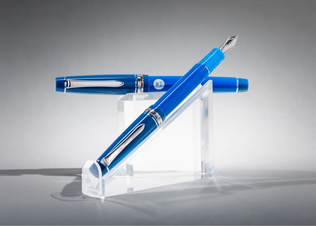 甲玉堂105周年記念万年筆 「藍甲(あいかぶと)」