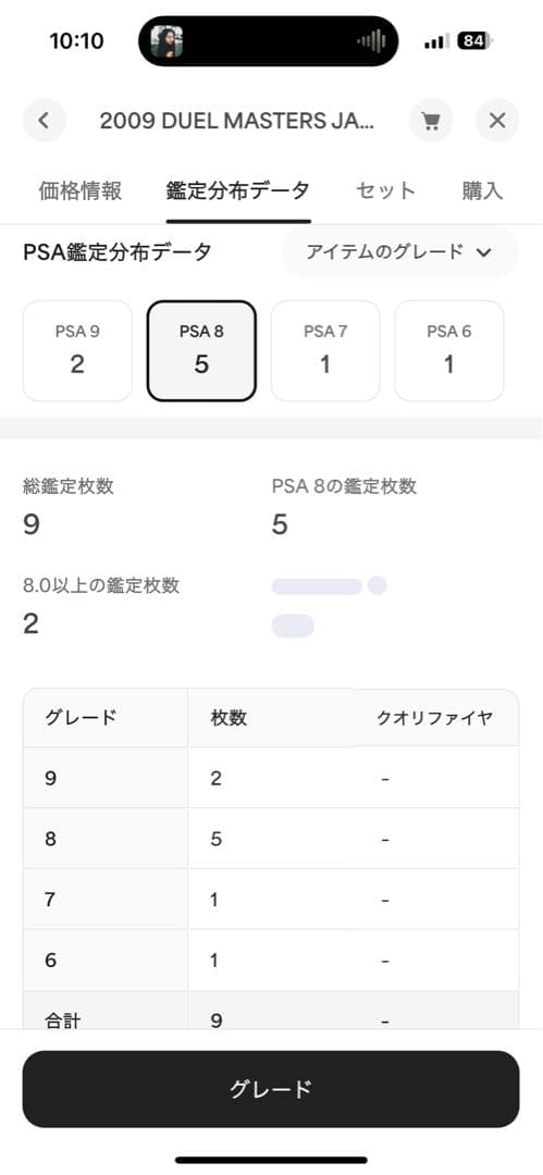 【世界5枚】ボルシャックNEX 初期シークレット PSA
