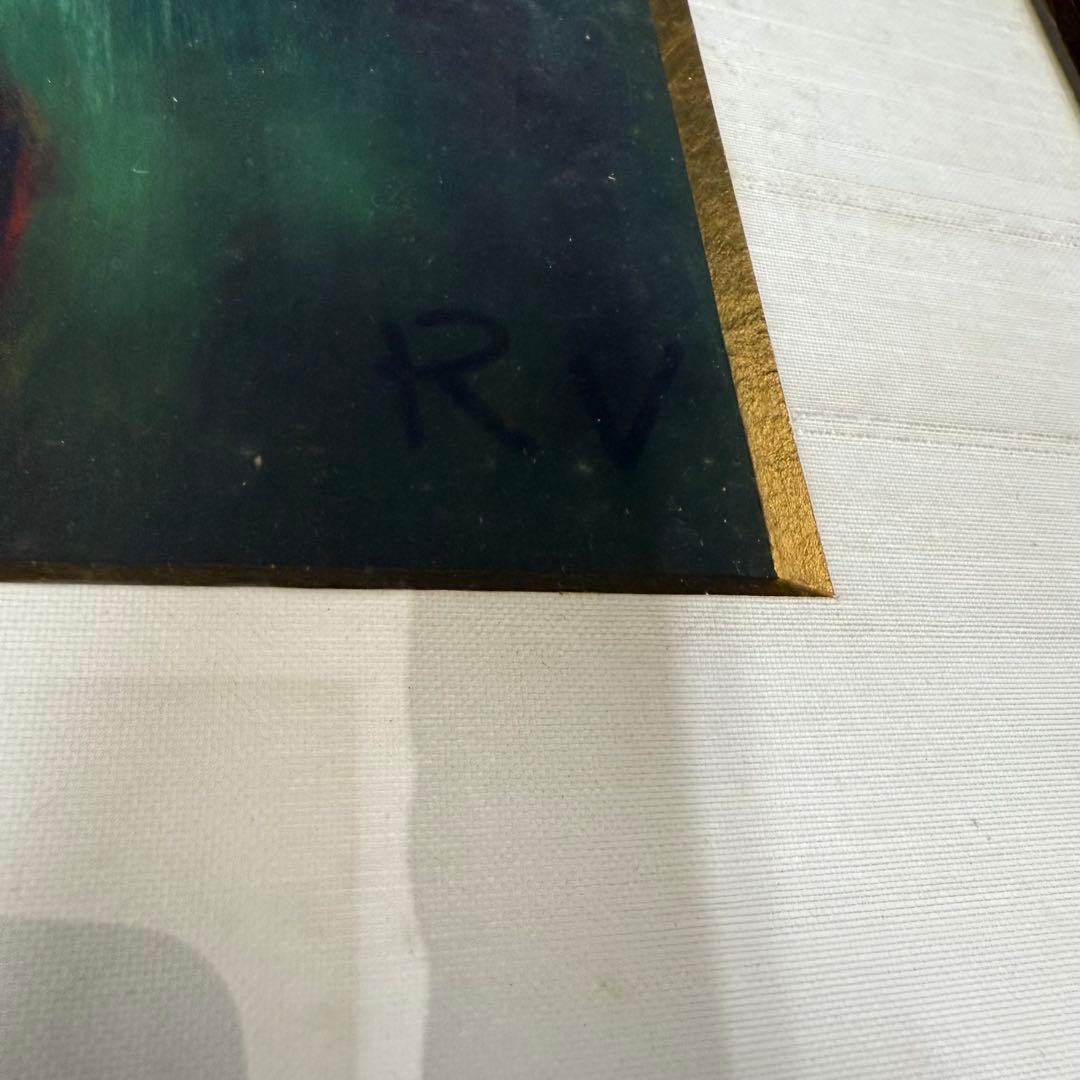 木版画 梅原龍三郎 静物 1960年 RV サイン入り