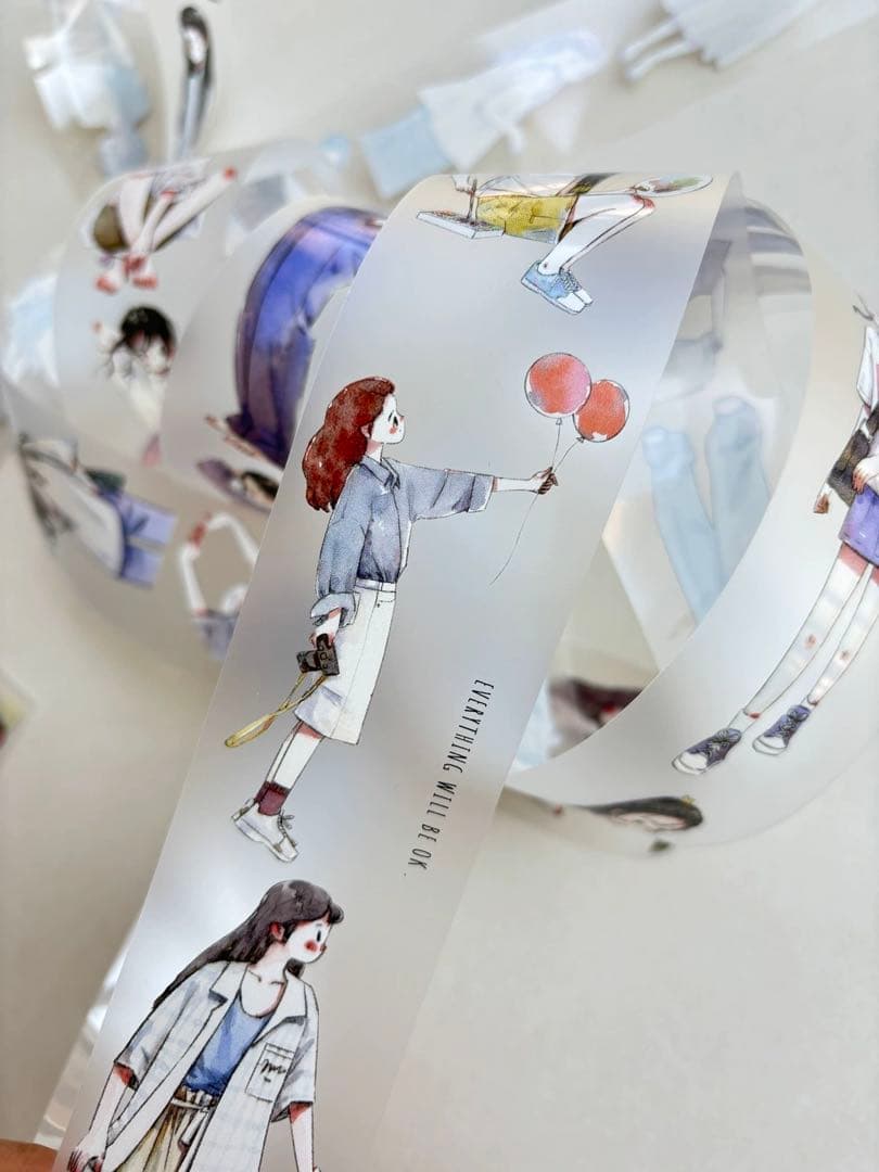 ⭐️SALE⭐️KAIXUN《今日無事》海外マスキングテープ　マステ 【1797】