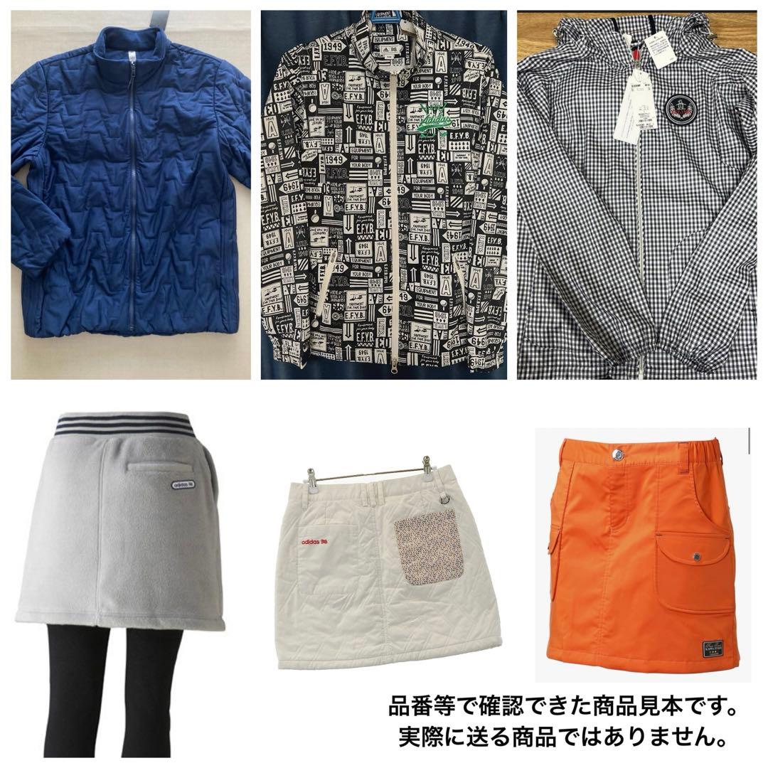 ゴルフウェアレディース まとめ売り7点 Lサイズ adidas他 中綿/ボア秋冬