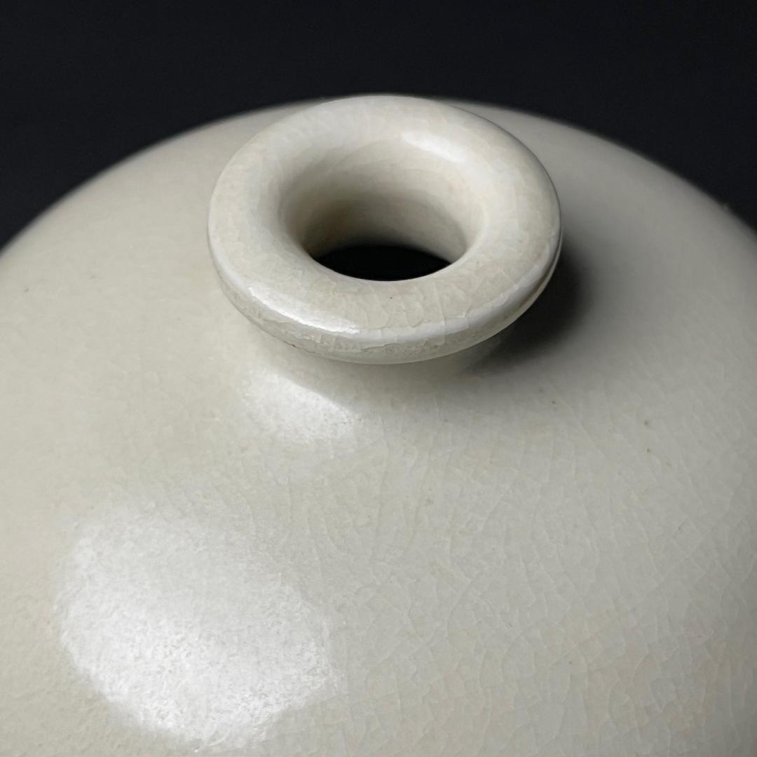 唐物 白釉瓶 随時代 中国美術 古玩 SN636