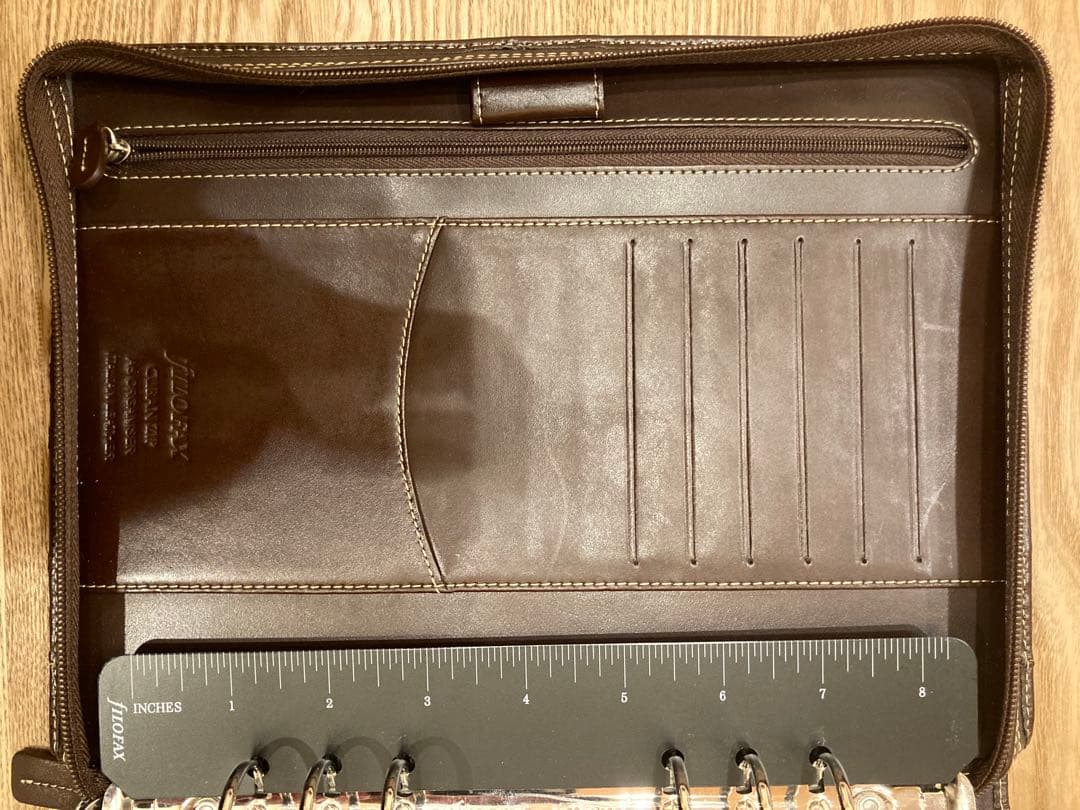 Filofax ブラウン レザー マルチケース