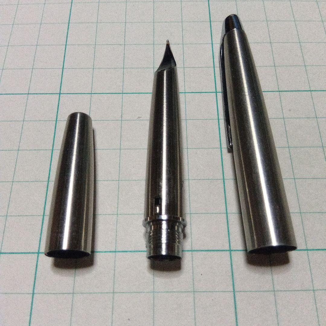 PILOT　ミュー『 μ 』万年筆 シルバー　付属品無　中古品