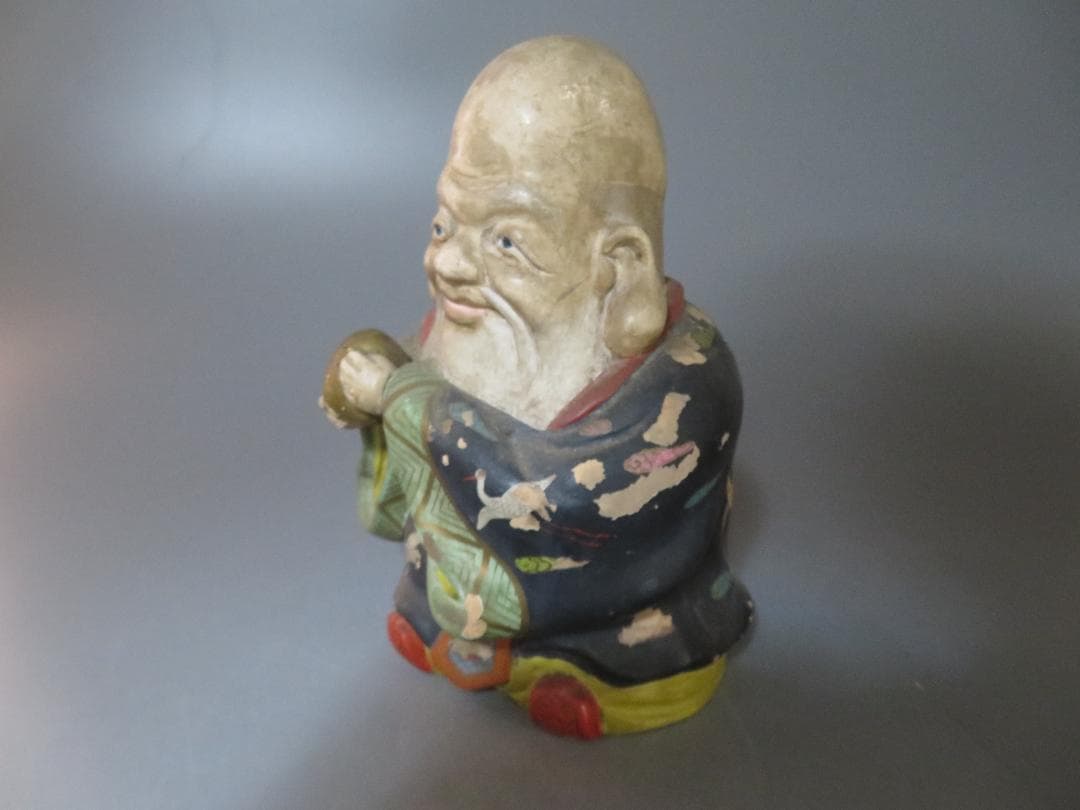 ◆283◆縁起物！ 福禄寿 人形 置物 招福　歴史 資料 鶴 寿 守り 七福神