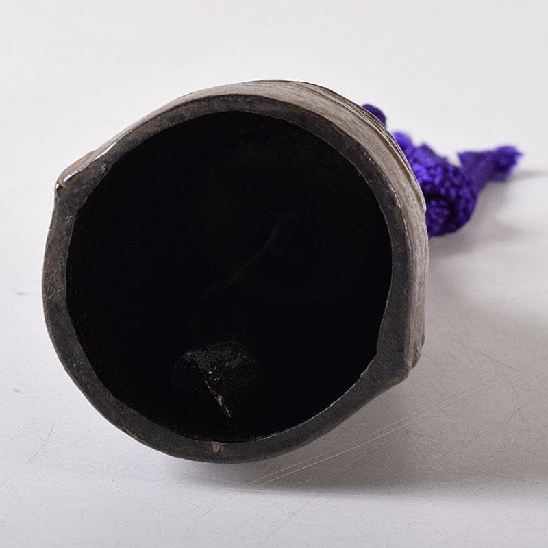 南部鉄器　御釜師　鈴木盛久作　南部砂鐵鈴　重さ約371g　共箱　C　R8227