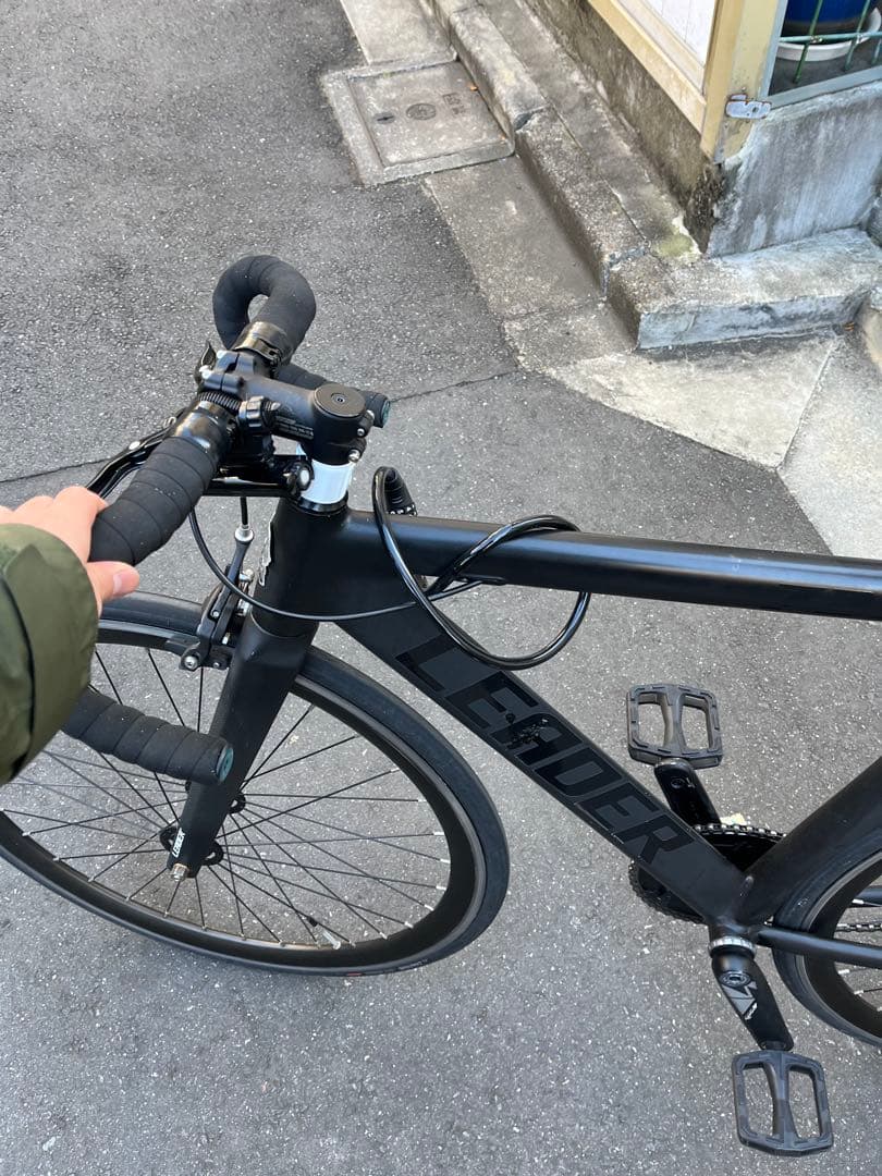 LEADER735 ピストバイク ブラック Lサイズ