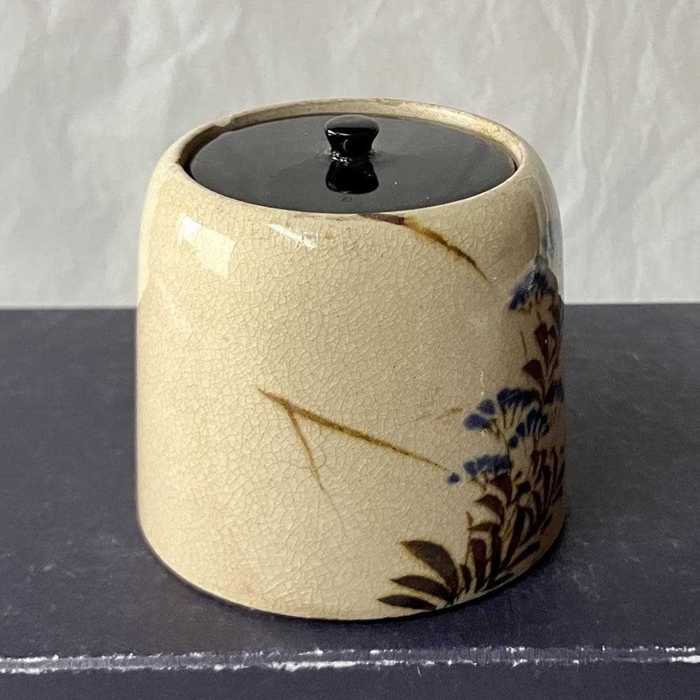 w166 錦光山 古清水 茶入 替茶器 茶器 茶道具