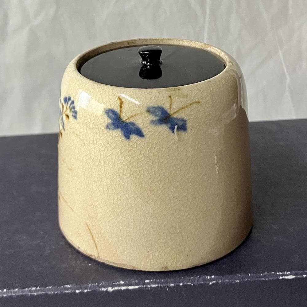 w166 錦光山 古清水 茶入 替茶器 茶器 茶道具