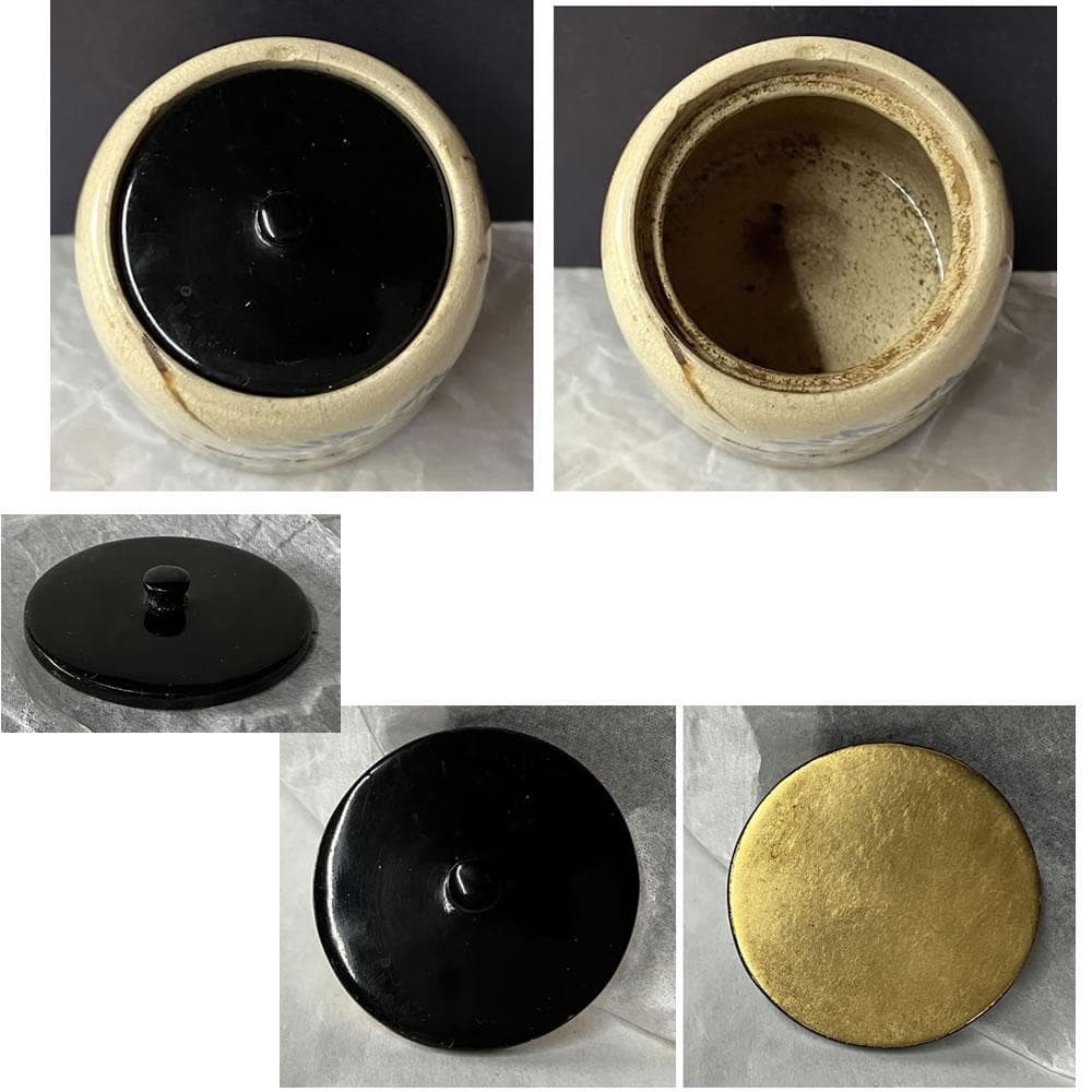 w166 錦光山 古清水 茶入 替茶器 茶器 茶道具