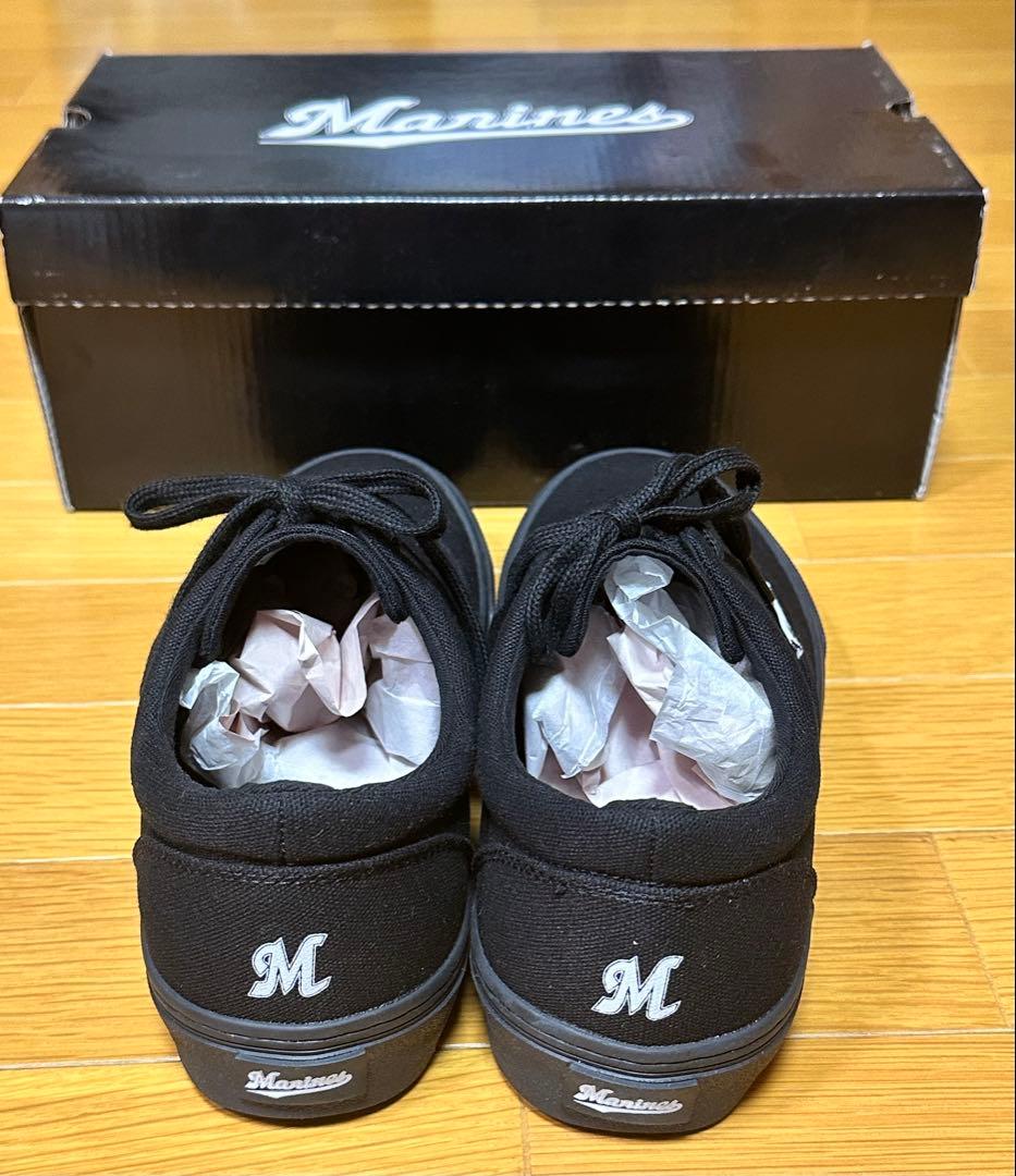 千葉ロッテマリーンズ　オリジナルスニーカー　ブラック　27cm