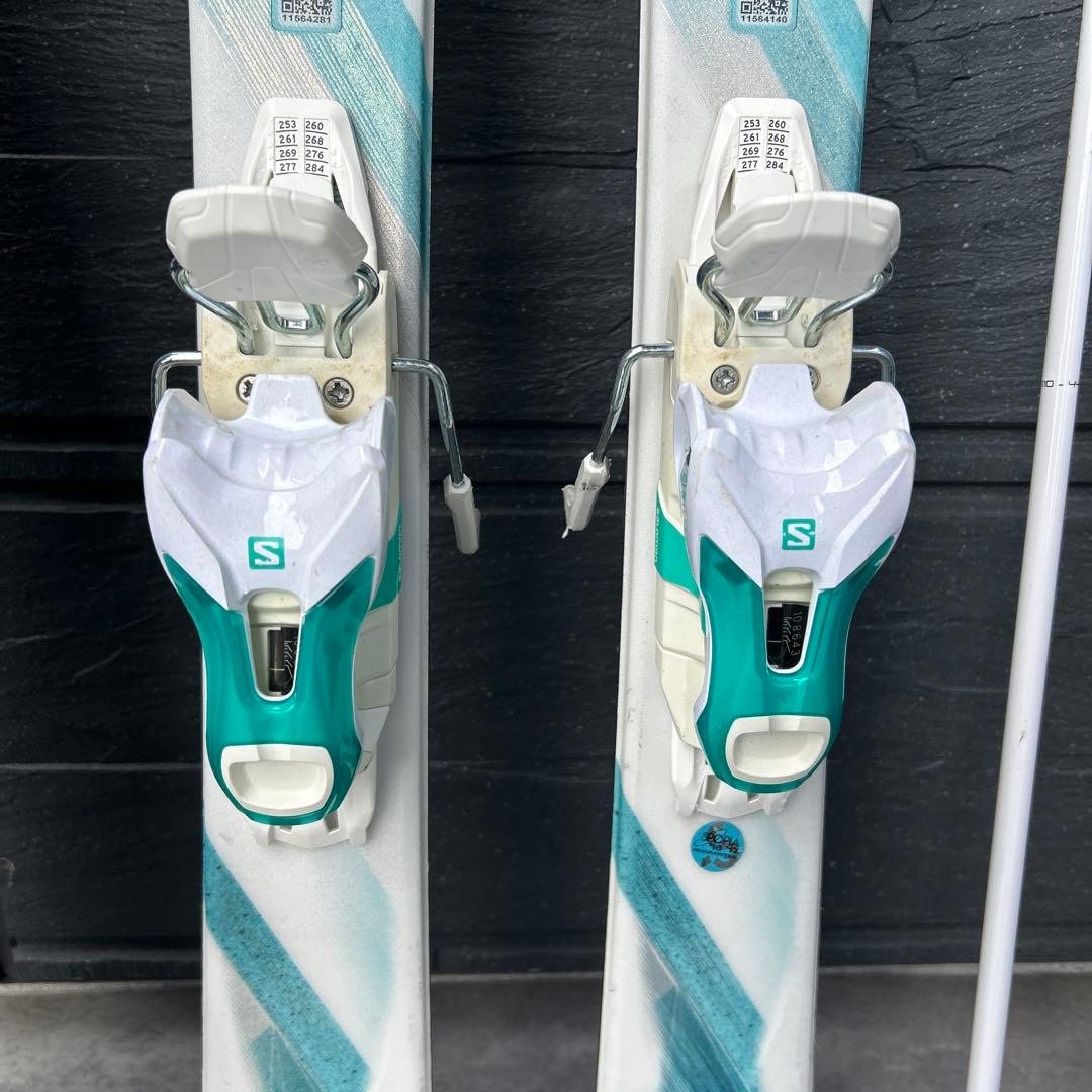 サロモン　スキー板　137cm バッグ付き　LEKIストック