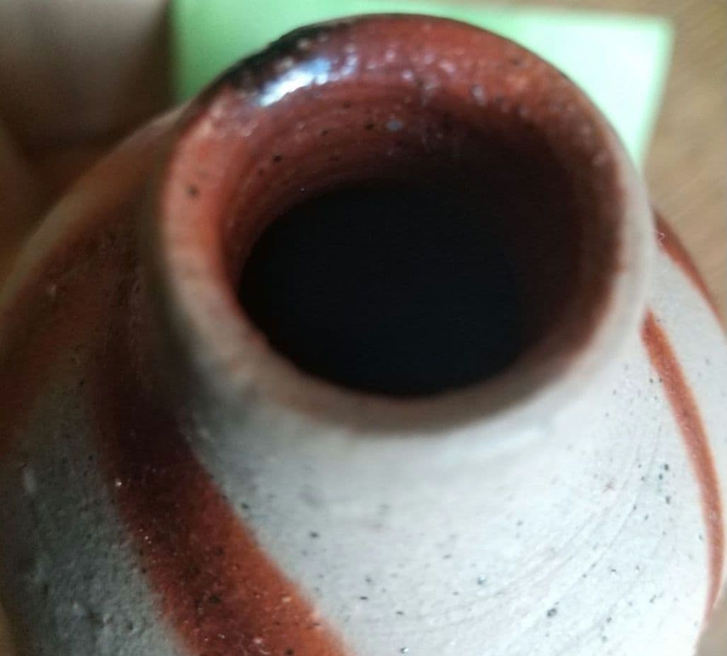 【備前焼】緋襷瓢徳利　山本出