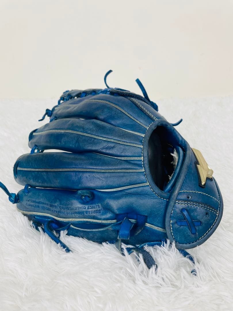 MIZUNO ミズノ　グローバルエリート　野球グローブ　軟式用　内野手向き　青