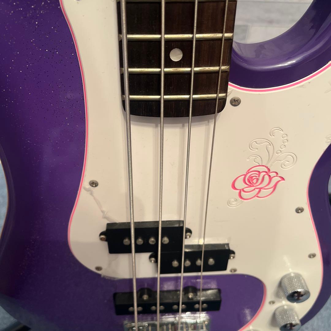 Gypsy Rose エレキベース パープル　プレシジョンベース