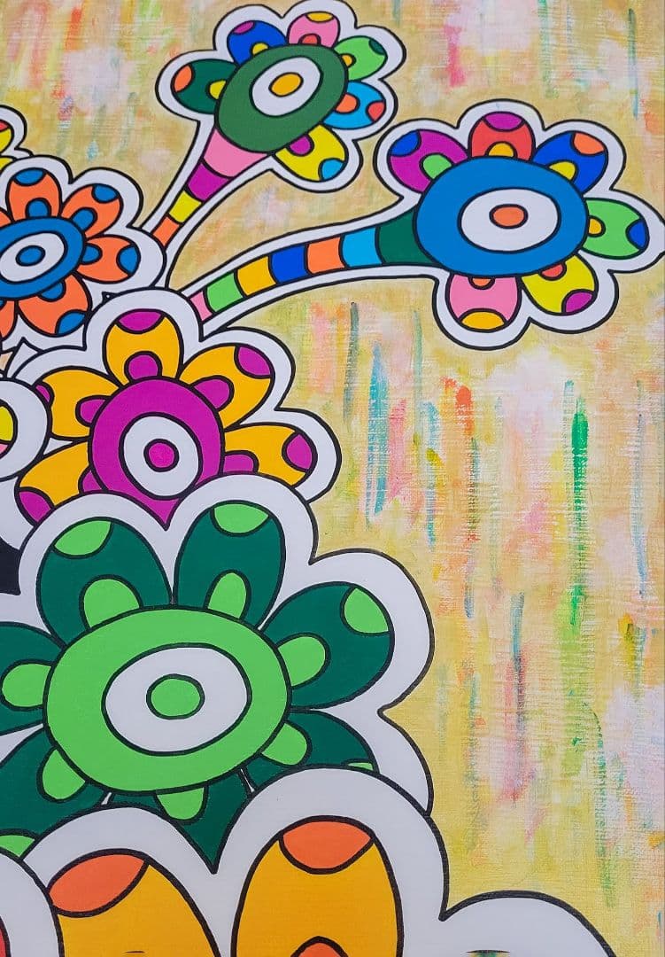 ★鈴木哲也★S15(652×652mm)アクリル原画1点物★送料無料#126