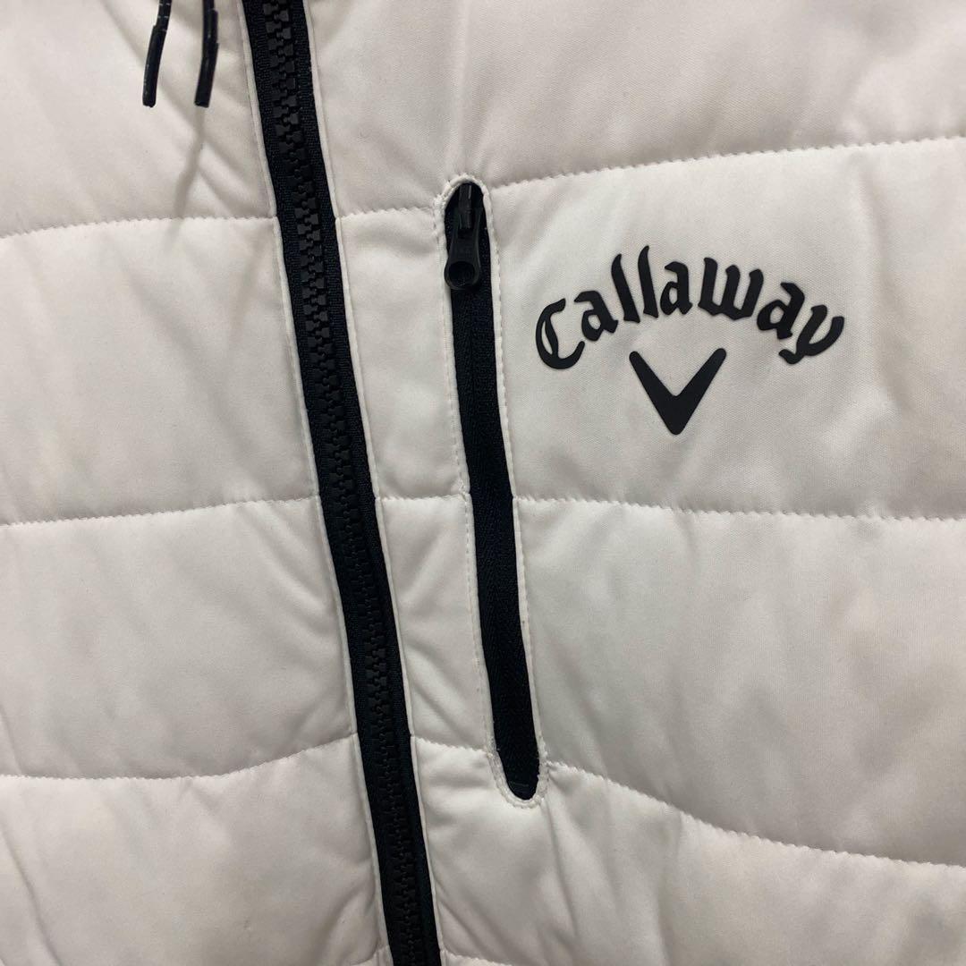 キャロウェイ　Callaway メンズ ベスト Mサイズ ホワイト　ストレッチ
